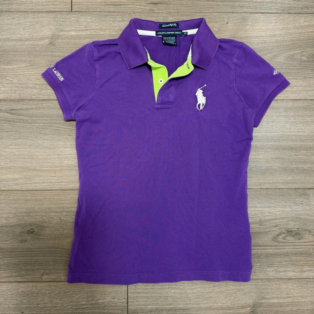 Y2K Purple Ralph Lauren Polo Shirt